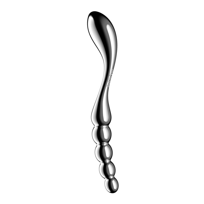 Металевий дилдо Satisfyer Star Force 1, двосторонній, можна нагрівати та охолоджувати