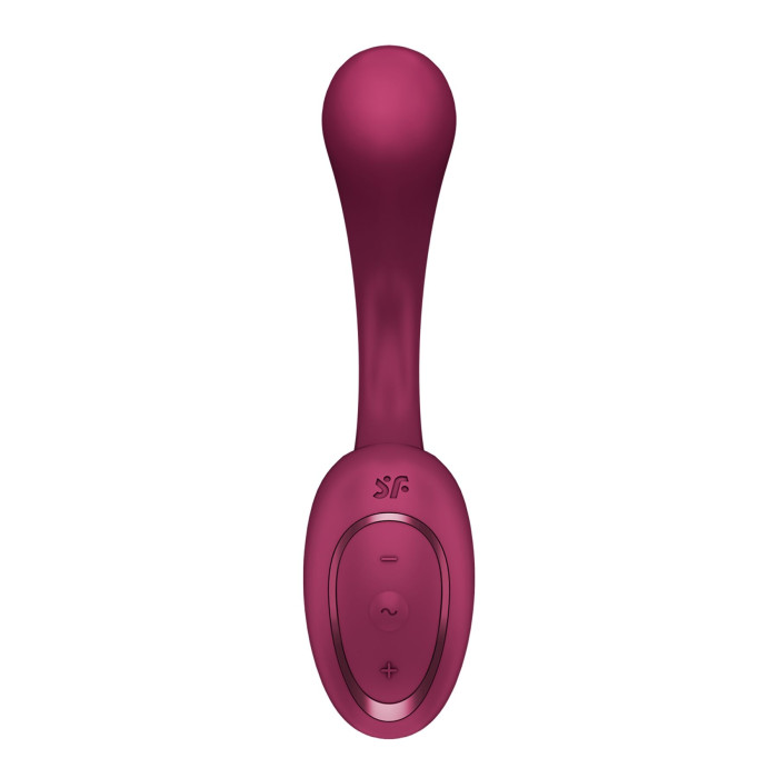 Вагінально-кліторальний вібратор Satisfyer G for Goddess 2 Wine Red, 2 мотори