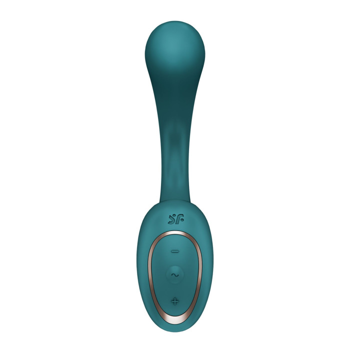 Вагінально-кліторальний вібратор Satisfyer G for Goddess 2 Bottle Green, 2 мотори