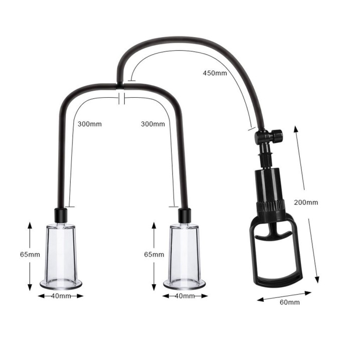 Вакуумна помпа для грудей та сосків Men Powerup Passion Pump