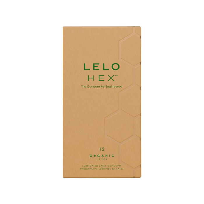 Презервативи LELO HEX Condoms Organic 12 Pack, тонкі та суперміцні