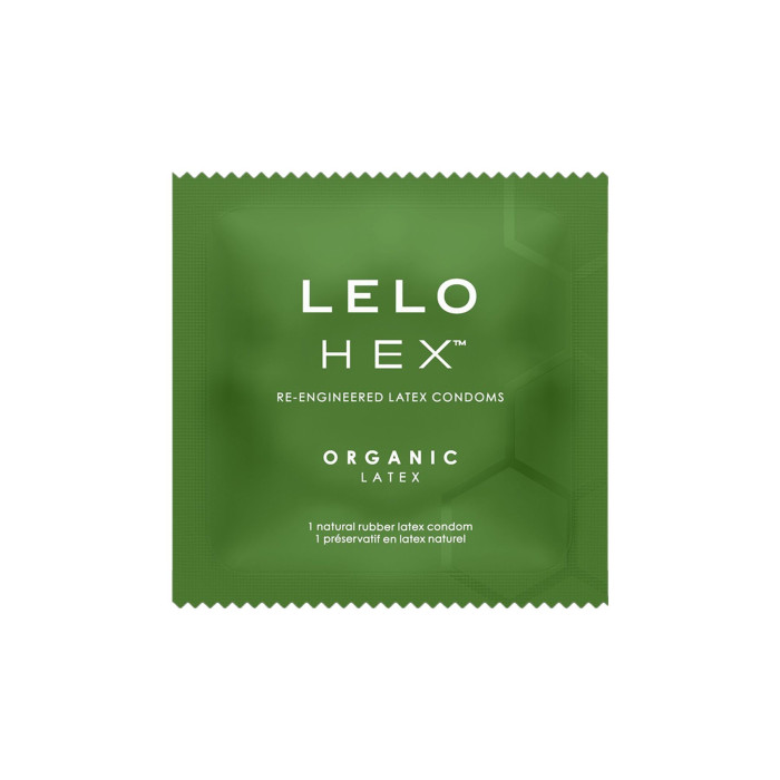 Презервативи LELO HEX Condoms Organic 3 Pack, тонкі та суперміцні