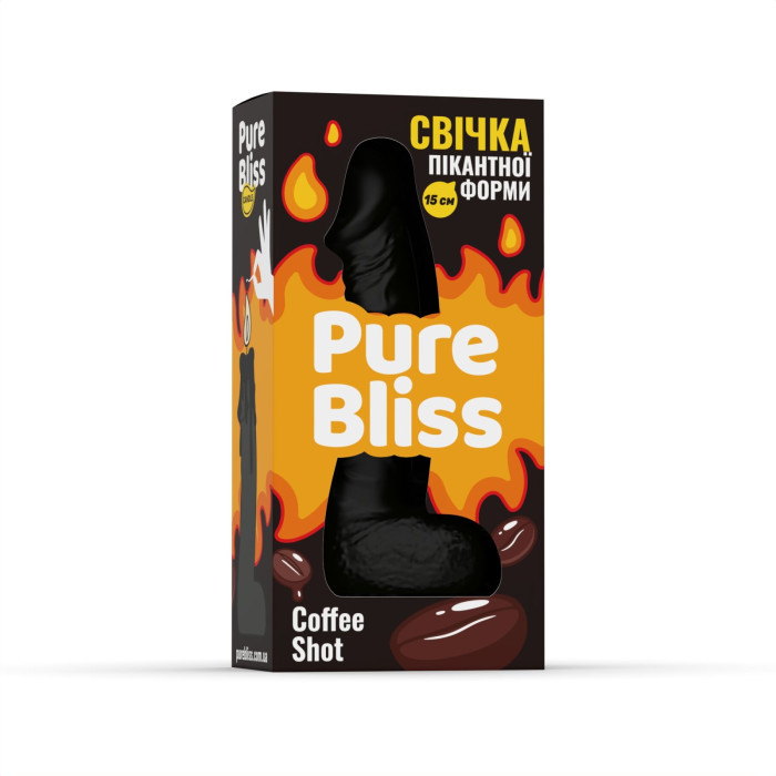 Ароматна свічка пікантної форми Pure Bliss Black Coffee Shot (Кава) 15 см