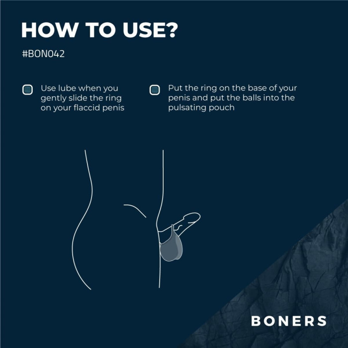 Ерекційне кільце Boners Stimulating Ball Pouch