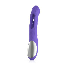 Вібратор точки G з вагінальним відростком Good Vibes Only – Flax Vibrating Dildo with G-Spot Stimulator