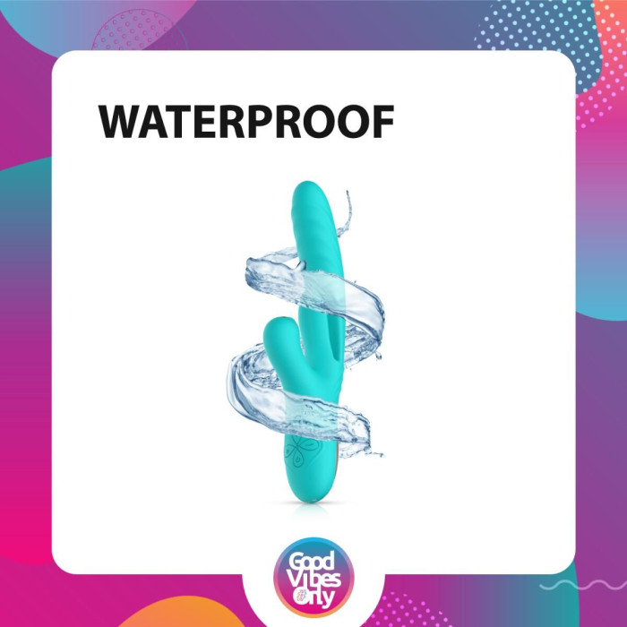Вібратор-кролик із вагінальним відростком Good Vibes Only – Lisa Thrusting Rabbit Vibrator with G-Spot Stimulator