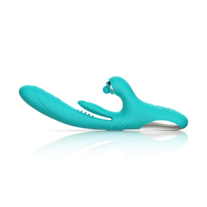 Вібратор-кролик із вагінальним відростком Good Vibes Only – Lisa Thrusting Rabbit Vibrator with G-Spot Stimulator