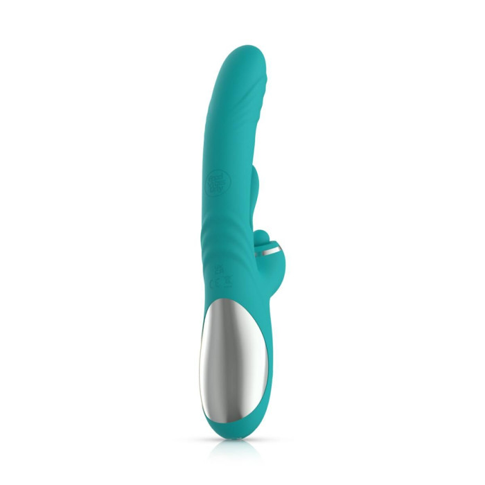 Вібратор-кролик із вагінальним відростком Good Vibes Only – Lisa Thrusting Rabbit Vibrator with G-Spot Stimulator