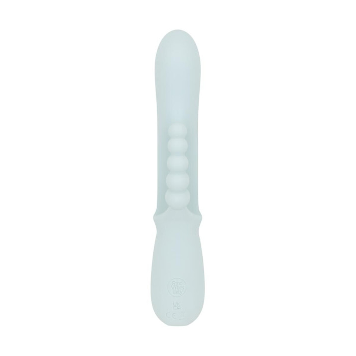 Потрійний вібратор Good Vibes Only – SAGE Triple Stimulation Vibe Soft Silicone – Blue, манливий рух