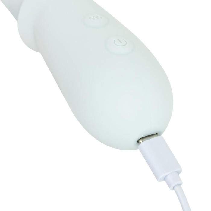Потрійний вібратор Good Vibes Only – SAGE Triple Stimulation Vibe Soft Silicone – Blue, манливий рух