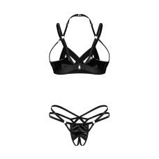 Комплект Obsessive Keira Lise 2-pcs crotchless set L/XL