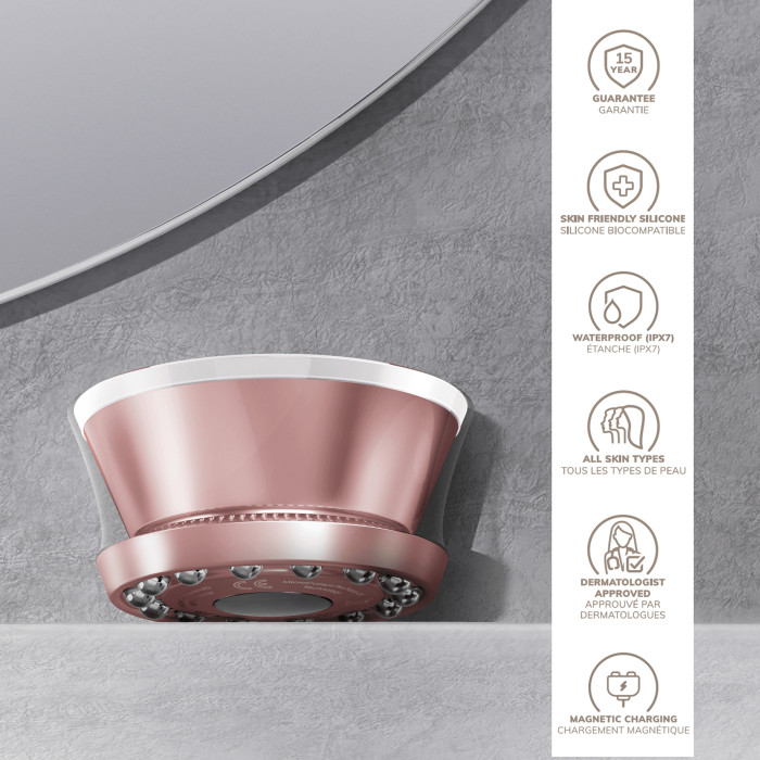 Антивіковий LED-випромінювач для відновлення шкіри обличчя GESKE Anti-Aging Skin Renewer 9в1 starlight