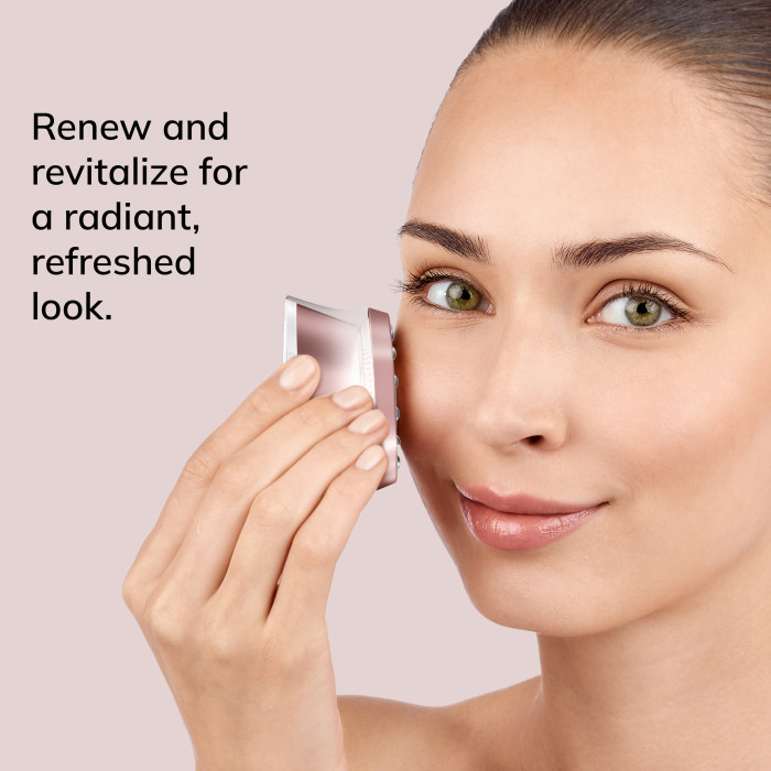 Антивіковий LED-випромінювач для відновлення шкіри обличчя GESKE Anti-Aging Skin Renewer 9в1 starlight