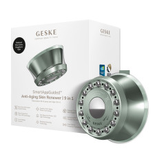 Антивіковий LED-випромінювач для відновлення шкіри обличчя GESKE Anti-Aging Skin Renewer 9в1 green