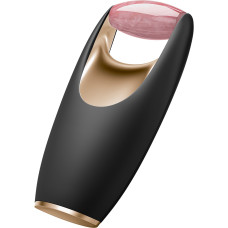 Ролер-масажер для обличчя з рожевим кварцом GESKE SmartAppGuided Rose Quartz Roller 5in1 gray
