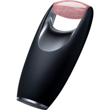Ролер-масажер для обличчя з рожевим кварцом GESKE SmartAppGuided Rose Quartz Roller 5in1 black
