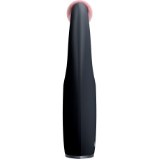 Ролер-масажер для обличчя з рожевим кварцом GESKE SmartAppGuided Rose Quartz Roller 5in1 black