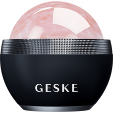 Кульковий масажер з рожевим кварцом GESKE SmartAppGuided Rose Quartz Depuffing Sphere 7in1 black