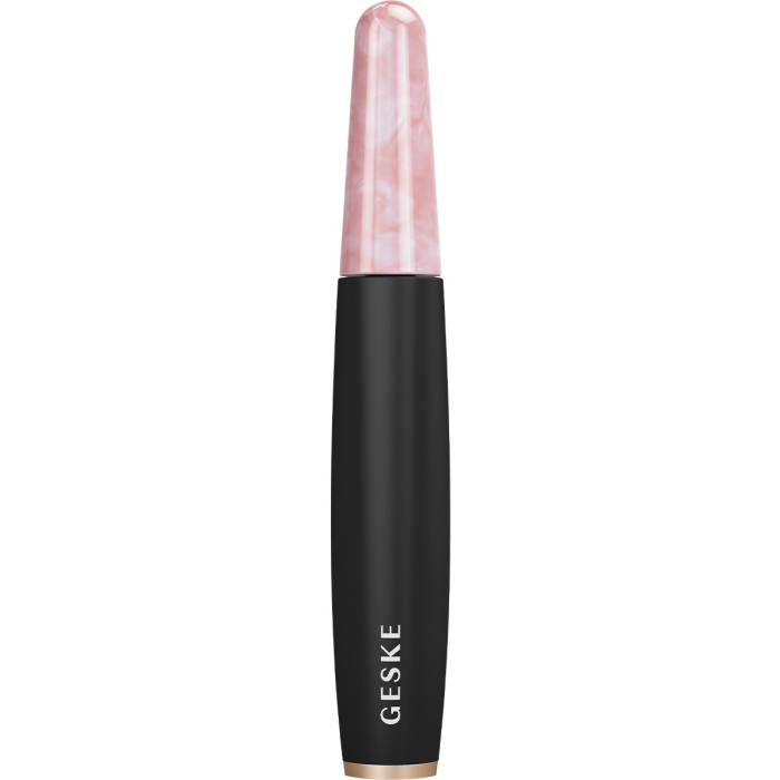 Ручка-масажер для обличчя з рожевим кварцом GESKE SmartAppGuided Rose Quartz & Depuffing Pen 6in1 gray