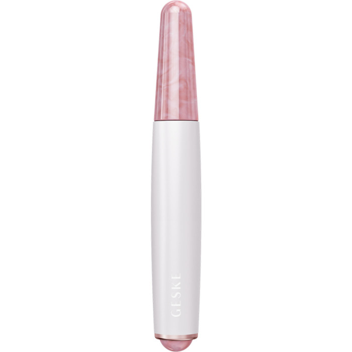 Ручка-масажер для обличчя з рожевим кварцом GESKE SmartAppGuided Double-Sided Rose Quartz Depuffing Pen 7в1 starlight