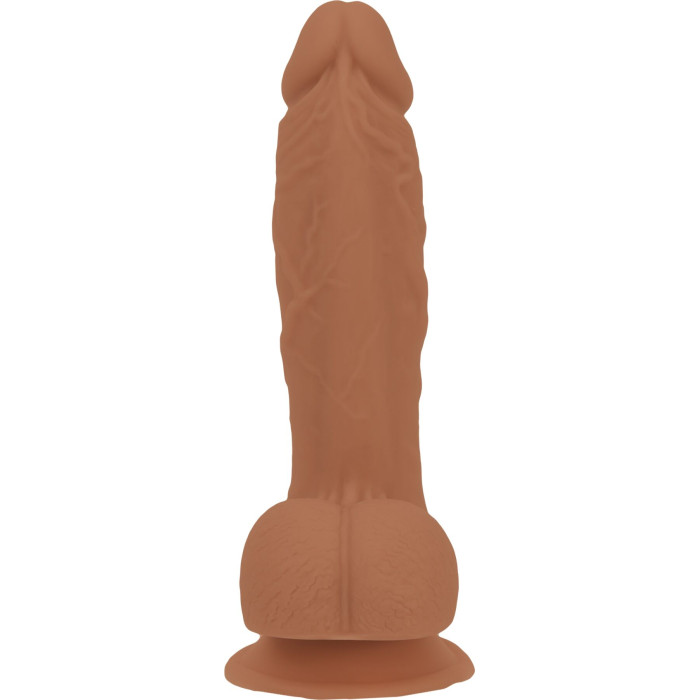 Фалоімітатор ADDICTION Steven 7.5" Silicone Dong Caramel, віброкуля в подарунок