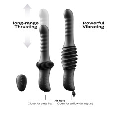 Пульсатор з вібрацією Dorcel Deep Orgasm, 2 незалежні мотори, підігрів до 41 °C, пульт ДК