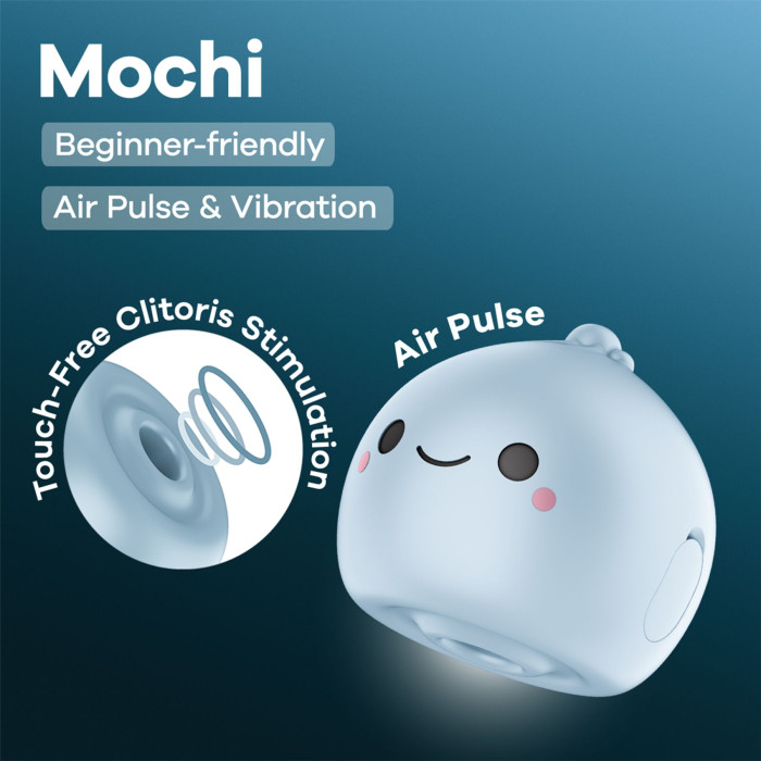 Вакуумний кліторальний стимулятор Satisfyer Mochi Frost Blue