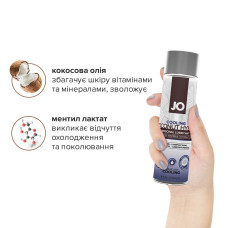Охолоджувальна змазка-крем з кокосовою олією JO Coconut Hybrid COOLING (120 мл) біла