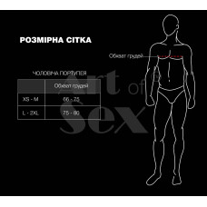 Чоловіча портупея Art of Sex - Spartacus, екошкіра, колір чорний, розмір XS-M