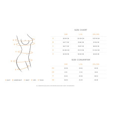 Корсет Obsessive Dominna cupless corset & crotchless thong S/M