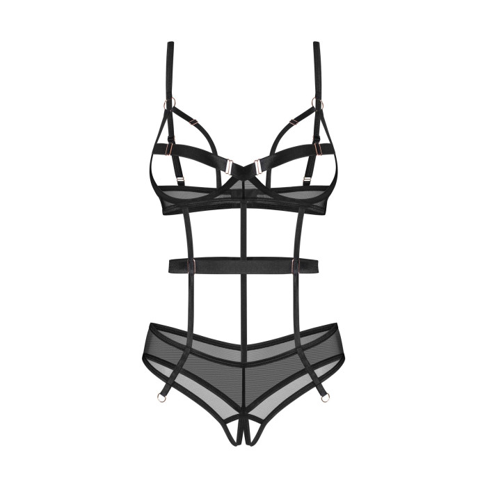 Боді Obsessive Euridia crotchless teddy XS/S