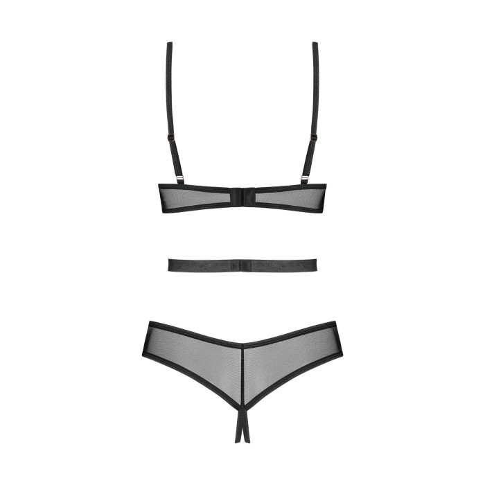 Боді Obsessive Euridia crotchless teddy XS/S