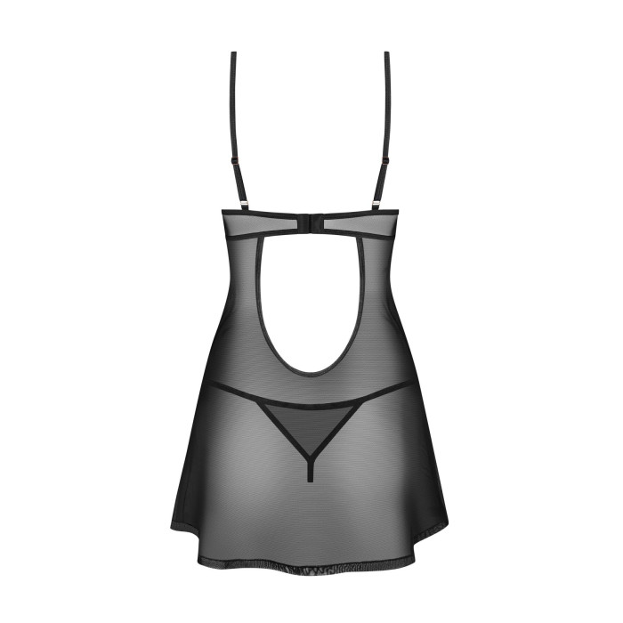 Сорочка Obsessive Euridia chemise & tanga M/L