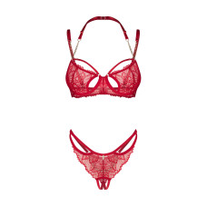 Комплект Obsessive Matildea 2-pcs crotchless set L/XL