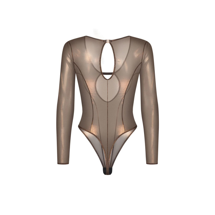 Боді Obsessive Soranna long-sleeved teddy 2XL/3XL