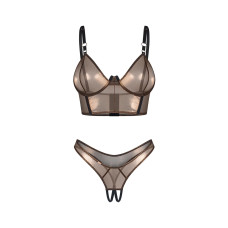 Комплект Obsessive Soranna top & crotchless thong 2XL/3XL