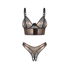Комплект Obsessive Soranna top & crotchless thong 2XL/3XL