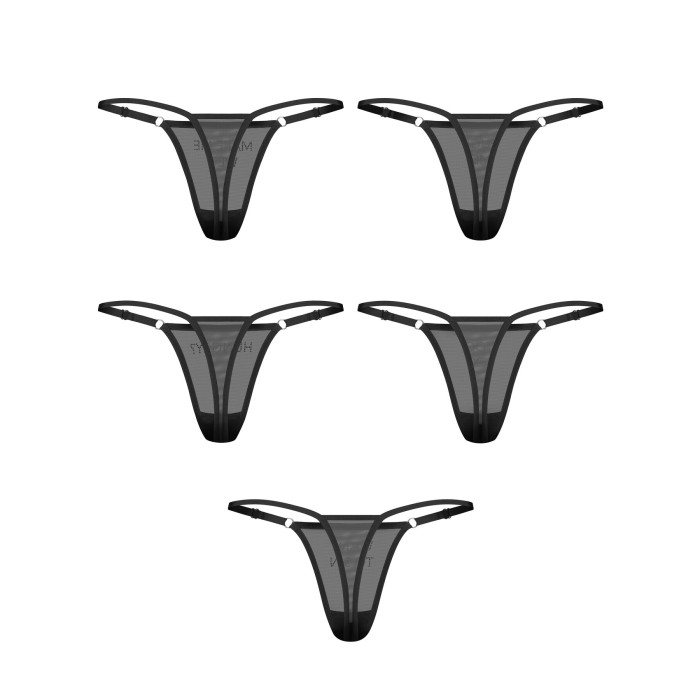 Набір трусиків Obsessive Violami 5-pack thong L/XL