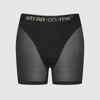 Шорти з фіксацією дилдо Strap-On-Me Harness Lingerie Halo – XL – Black, велосипедки