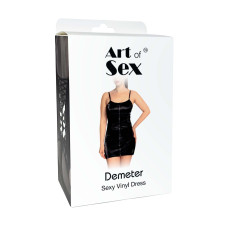 Лакована сукня Art of Sex - Demeter, колір чорний, розмір L