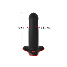 Фалоімітатор Fun Factory AMOR Black, довжина 14,6 см, діаметр 3,7 см, вигнутий