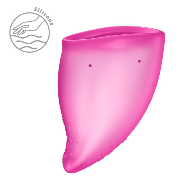 Менструальна чаша Fun Factory FUN CUP SIZE B Magenta, багаторазова, діаметр 4,3 см, об’єм 30 мл