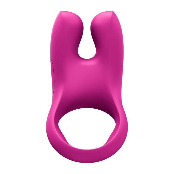 Ерекційне віброкільце з подвійною стимуляцією клітора Fun Factory NŌS CLASSIC Magenta, 2 мотори