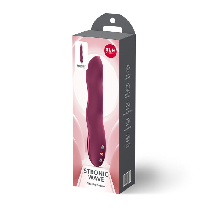 Пульсатор для точки G Fun Factory Stronic Wave Wine Red, 10 режимів, дуже тихий