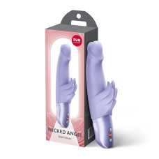 Вібратор-кролик Fun Factory Wicked Angel Purple, 10 режимів, працює від батарейок
