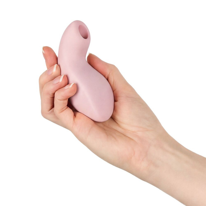 Вакуумний стимулятор з вібрацією Fun Factory Luna Soft Pink, 12 режимів вібрації, 11 рівнів вакууму