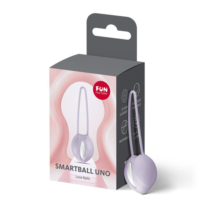 Вагінальна кулька Fun Factory SMARTBALL UNO Purple, одинарна, діаметр 3,6 см