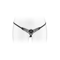 Трусики-стрінги з доступом Fashion Secret DANUTA Black
