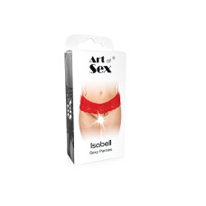 Сексуальні відкриті трусики Art of Sex - Isabell, колір чорний, розмір XS-M