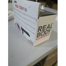 Фалоімітатор Real Body — Real Tony Black, TPE, діаметр 3,5 см (надірване паковання!!!)
